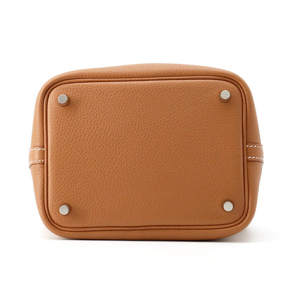 HERMES Picotin Padlock Gold Taurillon Clemence Size PM