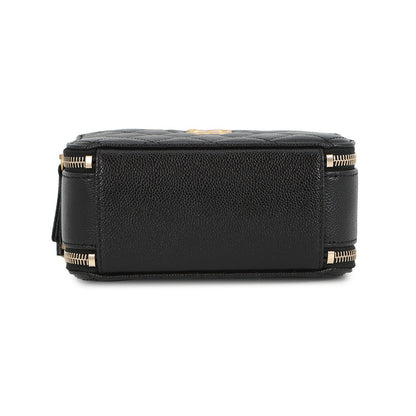CHANEL Matelasse Small Vanity Bag BlackAS3221 Caviar Leather