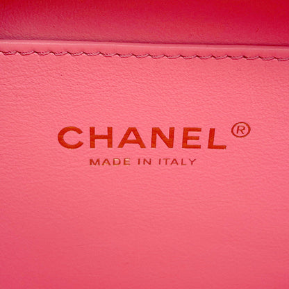 CHANEL Matelasse Small Vanity Bag CoralPinkAS3221 Caviar Leather