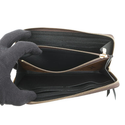 LOUIS VUITTON Portefeuille Clemence NoirM82336 Monogram Reverse Canvas