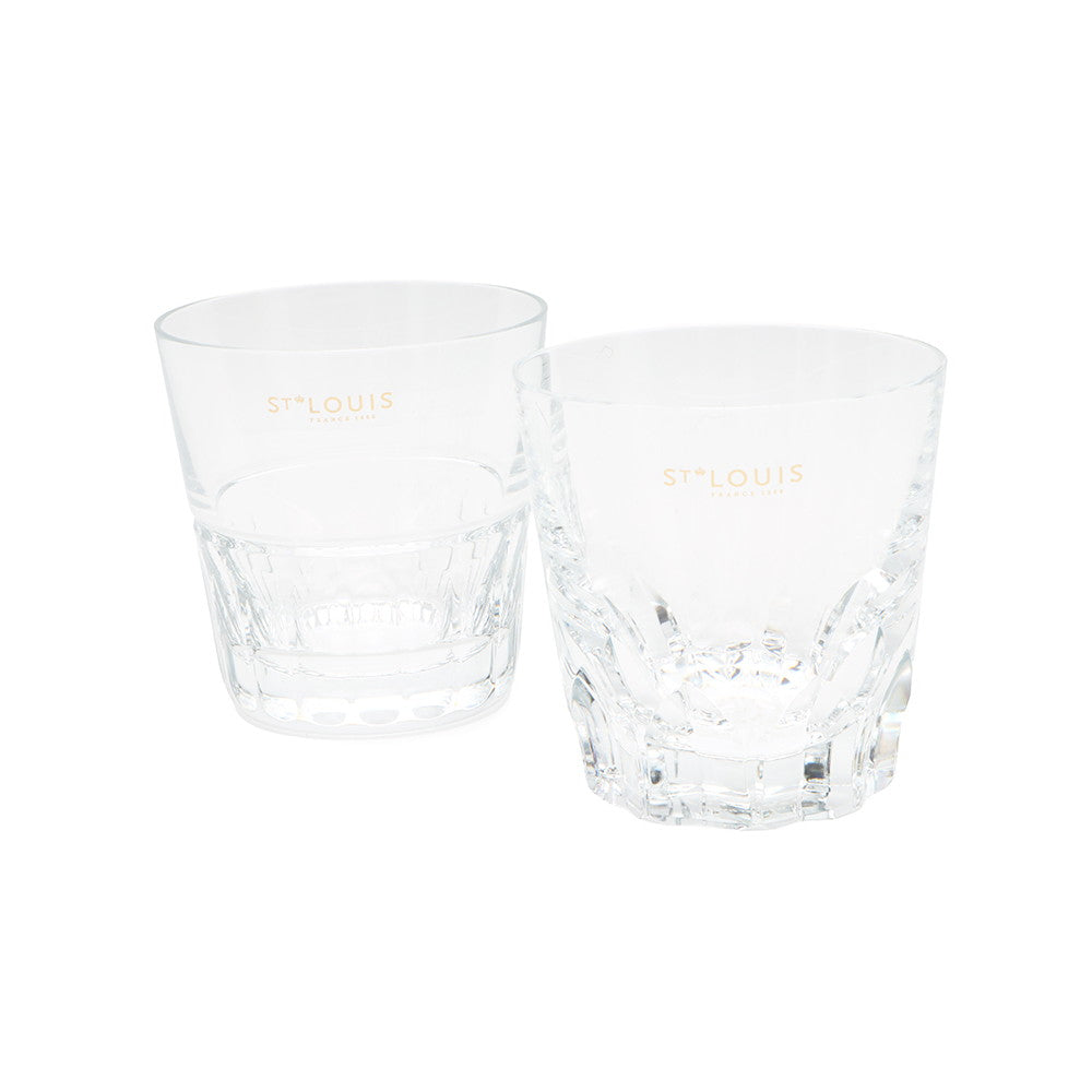 SAINT LOUIS Grass Tumbler Set Transparent Glass