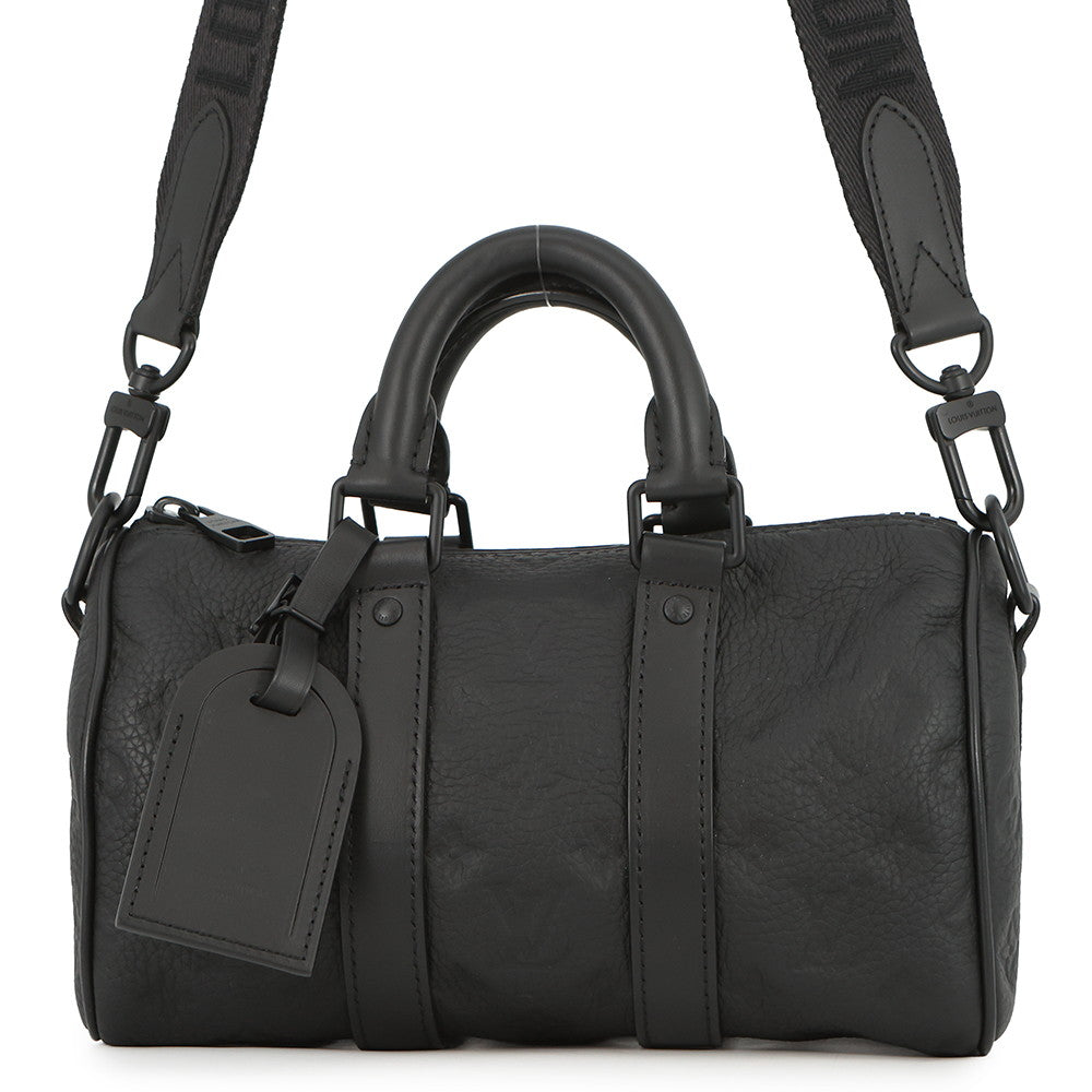 LOUIS VUITTON Keepall Bandouliere NoirM20900 Monogram・Taurillon Size 25