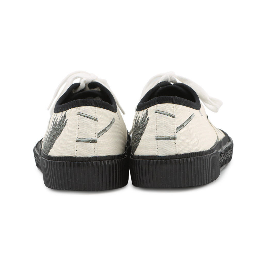LOEWE Terra Vulca Sneakers Ivory/GreenL815282XAC Canvas Rubber Size 41
