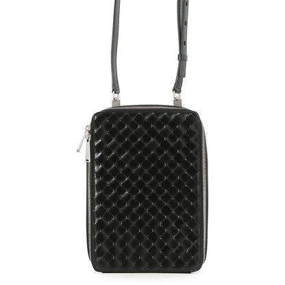 Bottega Veneta INTRECCIATO Cross Body Bag Black596730 Leather