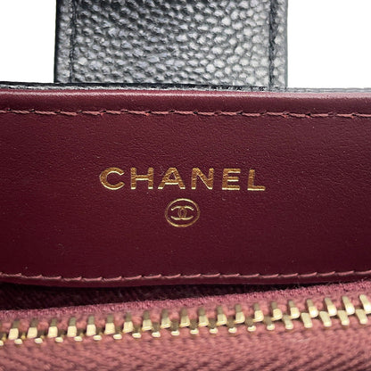CHANEL Shoulder Smartphone Case BlackAP2916 Caviar Leather