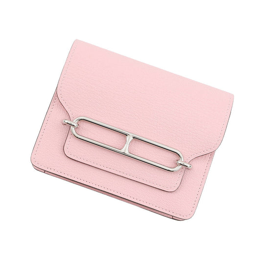 HERMES Roulis Roulis Slim Rose Sakura Chevre Myzore Goatskin