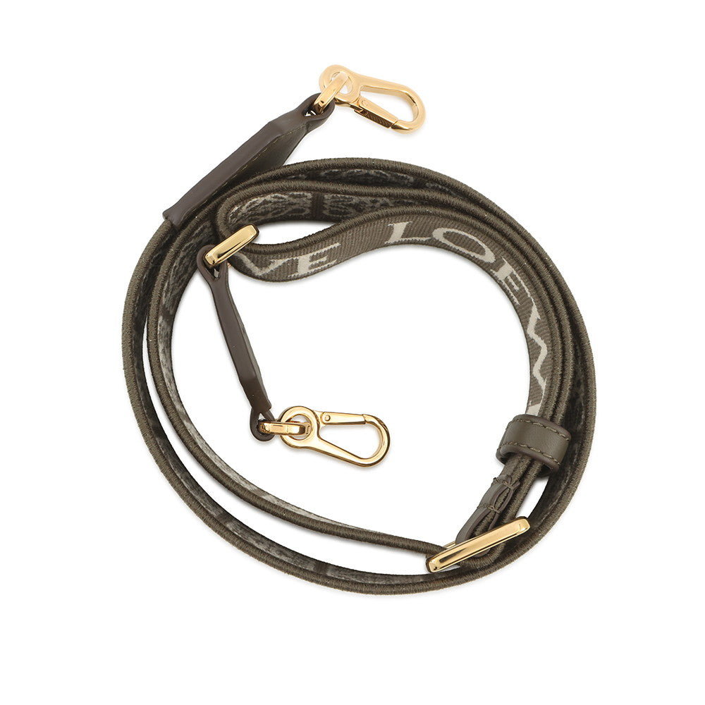 LOEWE Anagram Strap Dark KhakiGreenC073T87X01 Jacquard Calf Leather