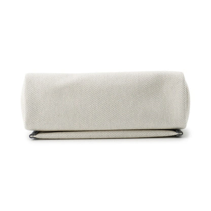 HERMES Herbag zip Ecru/Ardoise Toile Military Vache Hunter Leather Size Mini