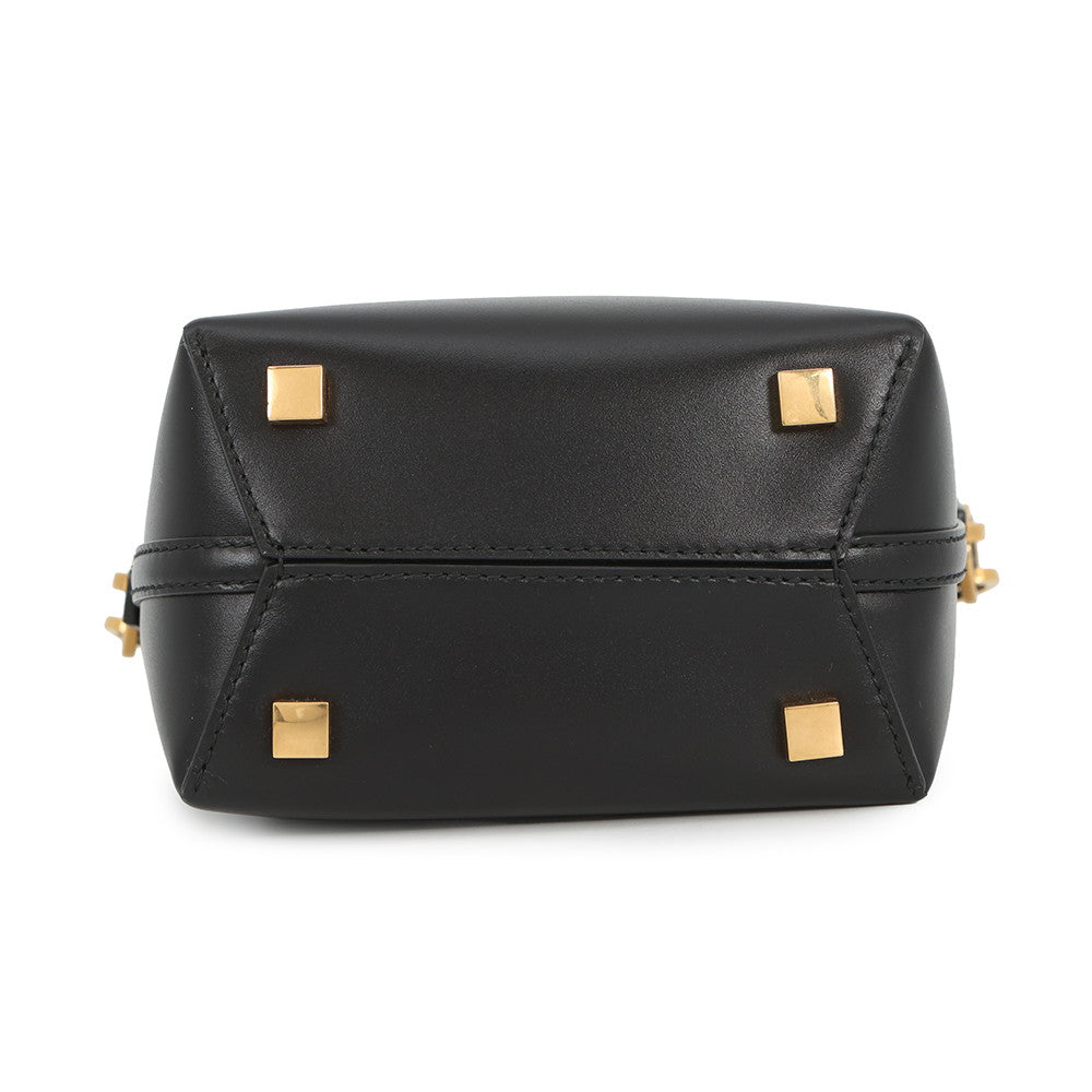 SAINT LAURENT PARIS LE 37 Bucket 2-Way Shoulder Bag Black765870 Calf Leather Size Mini