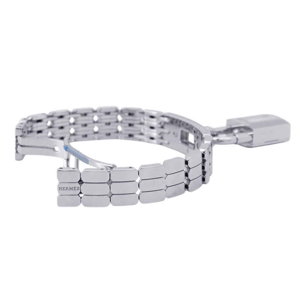 HERMES Kelly Watch Mini W16mm Stainless Steel Sparkling White Lacquer DialKE4.110