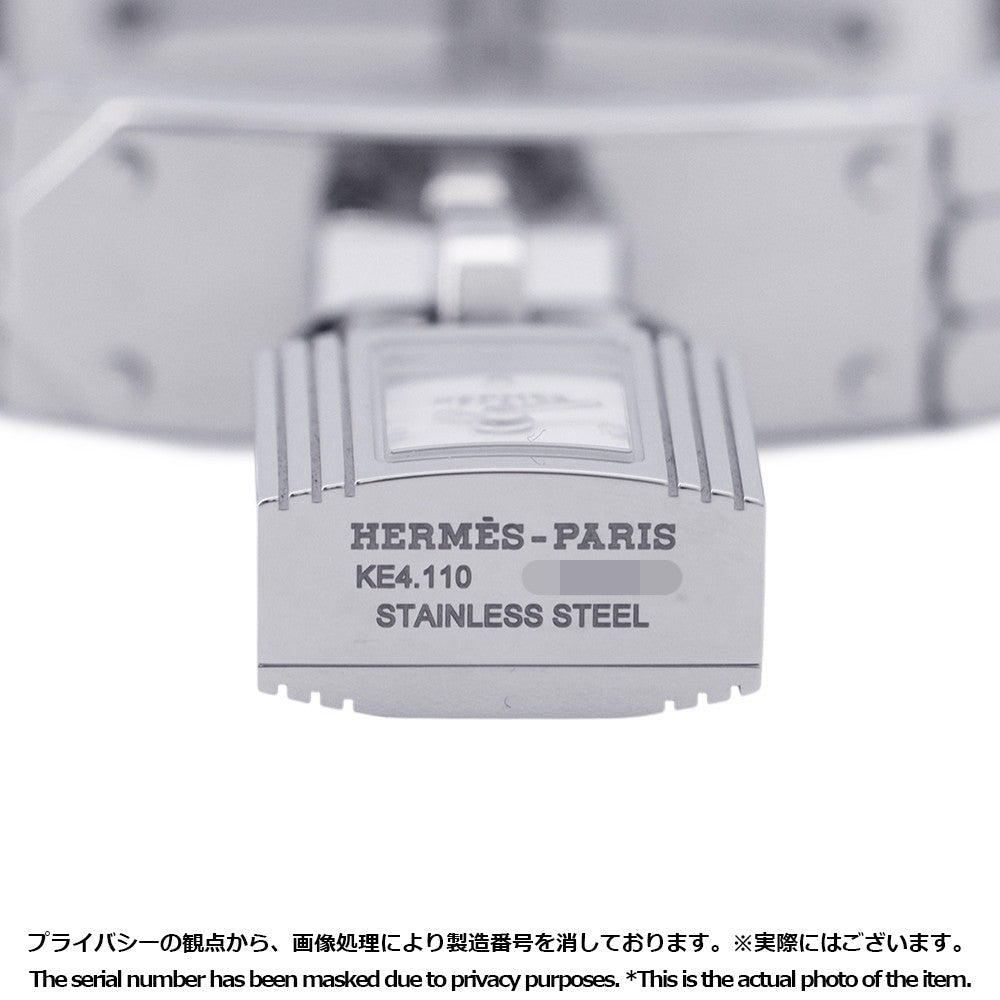 HERMES Kelly Watch Mini W16mm Stainless Steel Sparkling White Lacquer DialKE4.110