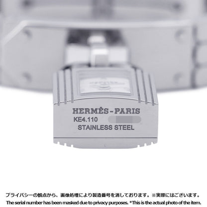 HERMES Kelly Watch Mini W16mm Stainless Steel Sparkling White Lacquer DialKE4.110