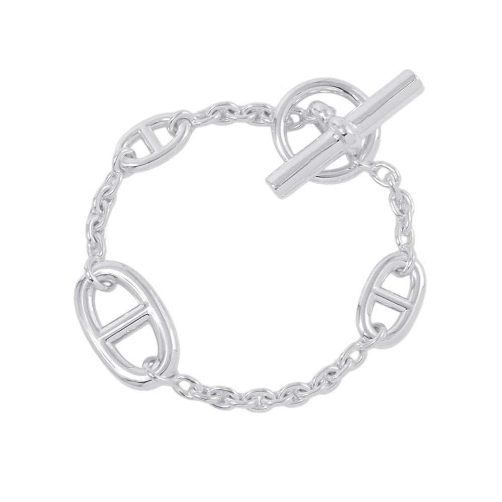 HERMES Chaine d'Ancre Farandole Bracelet Size ST SV925