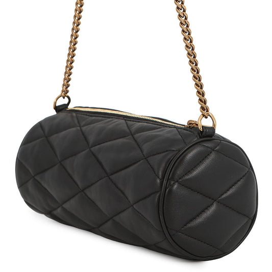 SAINT LAURENT PARIS SAD Tube Shoulder Bag Black699703 Lambskin Size Mini