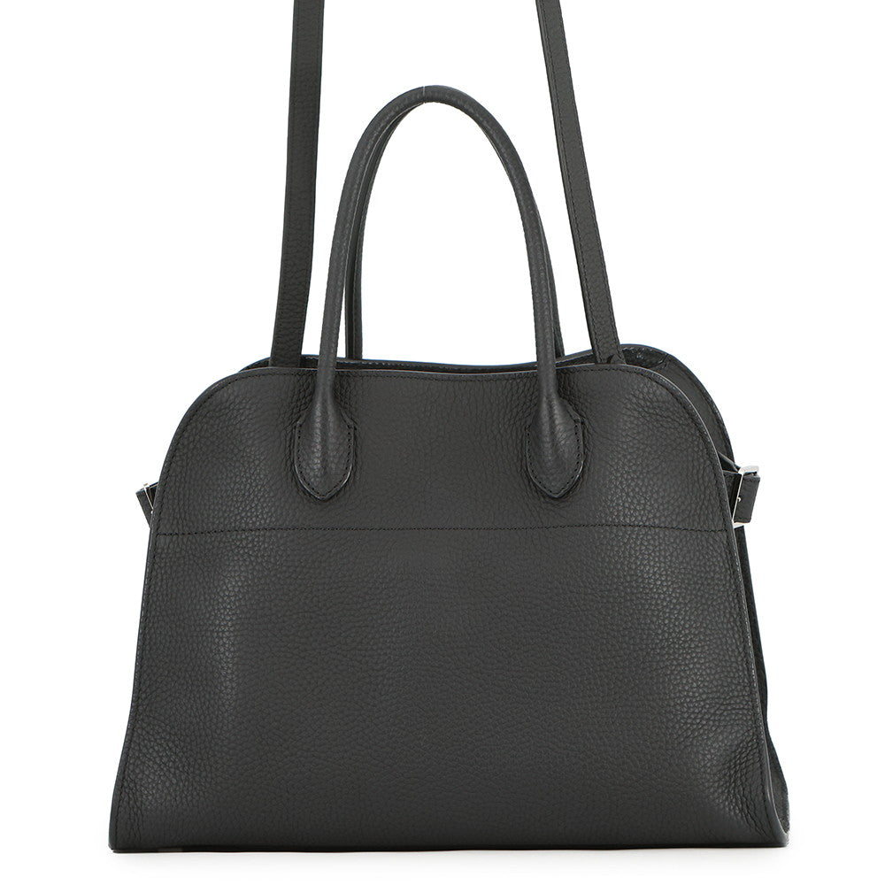 The Row Soft Margaux BlackW1586L133BLPL Calf Leather Size 12