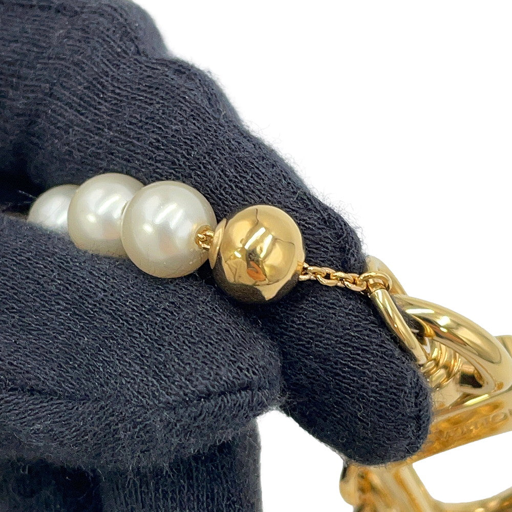 LOUIS VUITTON Bag Charm Pearl River GoldM02608 Gold Plated Faux Pearl