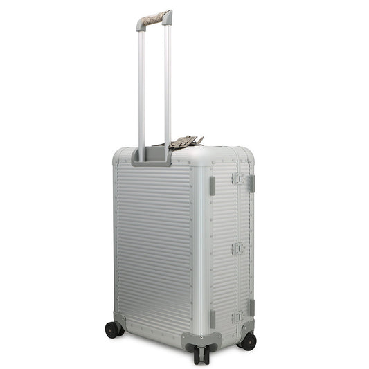 GUCCI Porter Cabin Trolley FRM Suitcase Silver801875 Aluminum GG Supreme Size Medium