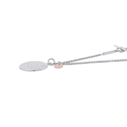 HERMES Ex Libris Necklace Size MM SV925 K18PG