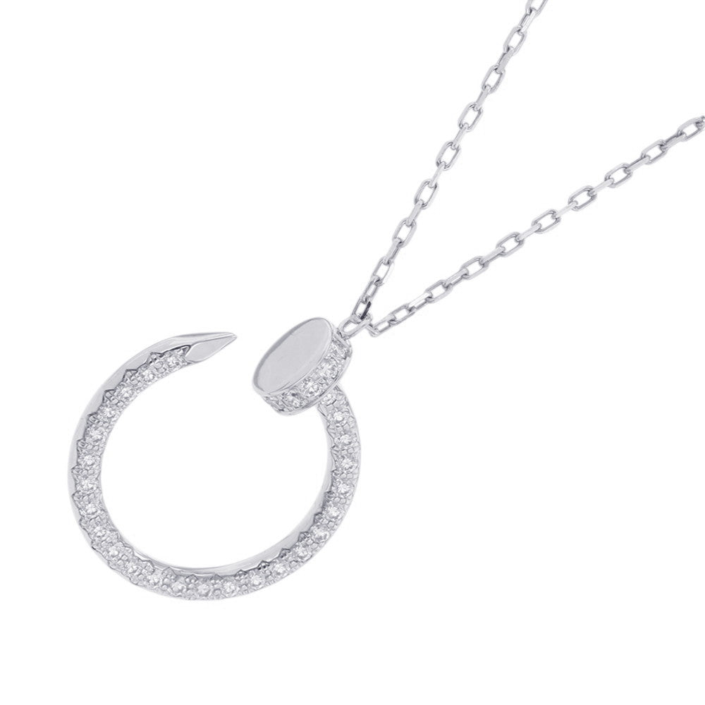 CARTIER Juste Un Clou NecklaceB7224897 18K White Gold