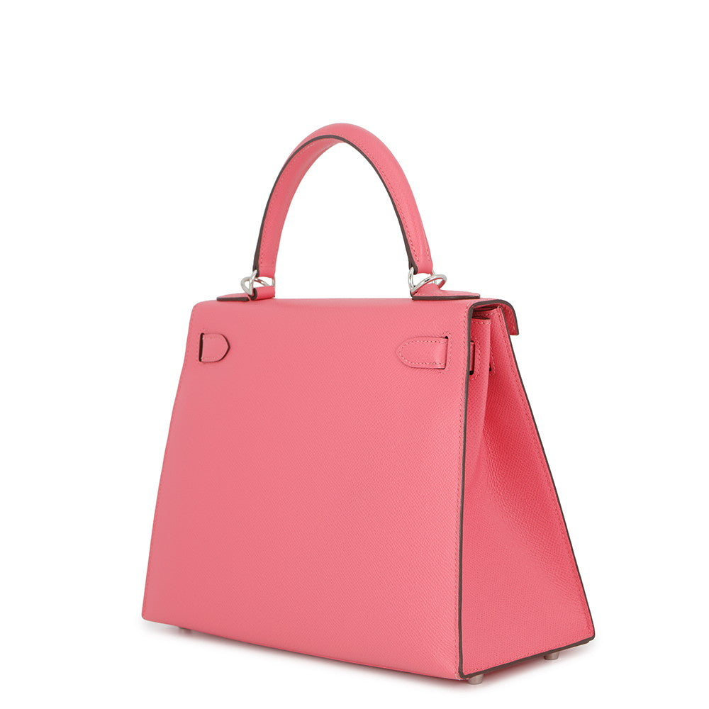 HERMES Kelly Sellier Rose Azalee Epsom Size 28