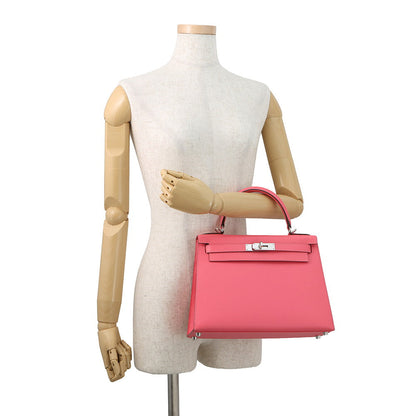 HERMES Kelly Sellier Rose Azalee Epsom Size 28