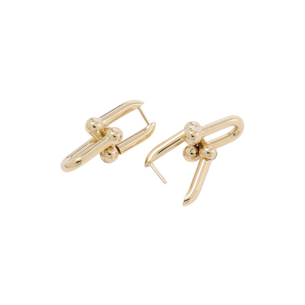 TIFFANY&Co. Hardware Link Earrings Size Medium73584531 18K Yellow Gold