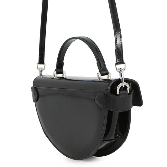 GUCCI Half Moon 2WAY Bag Black805815 Leather