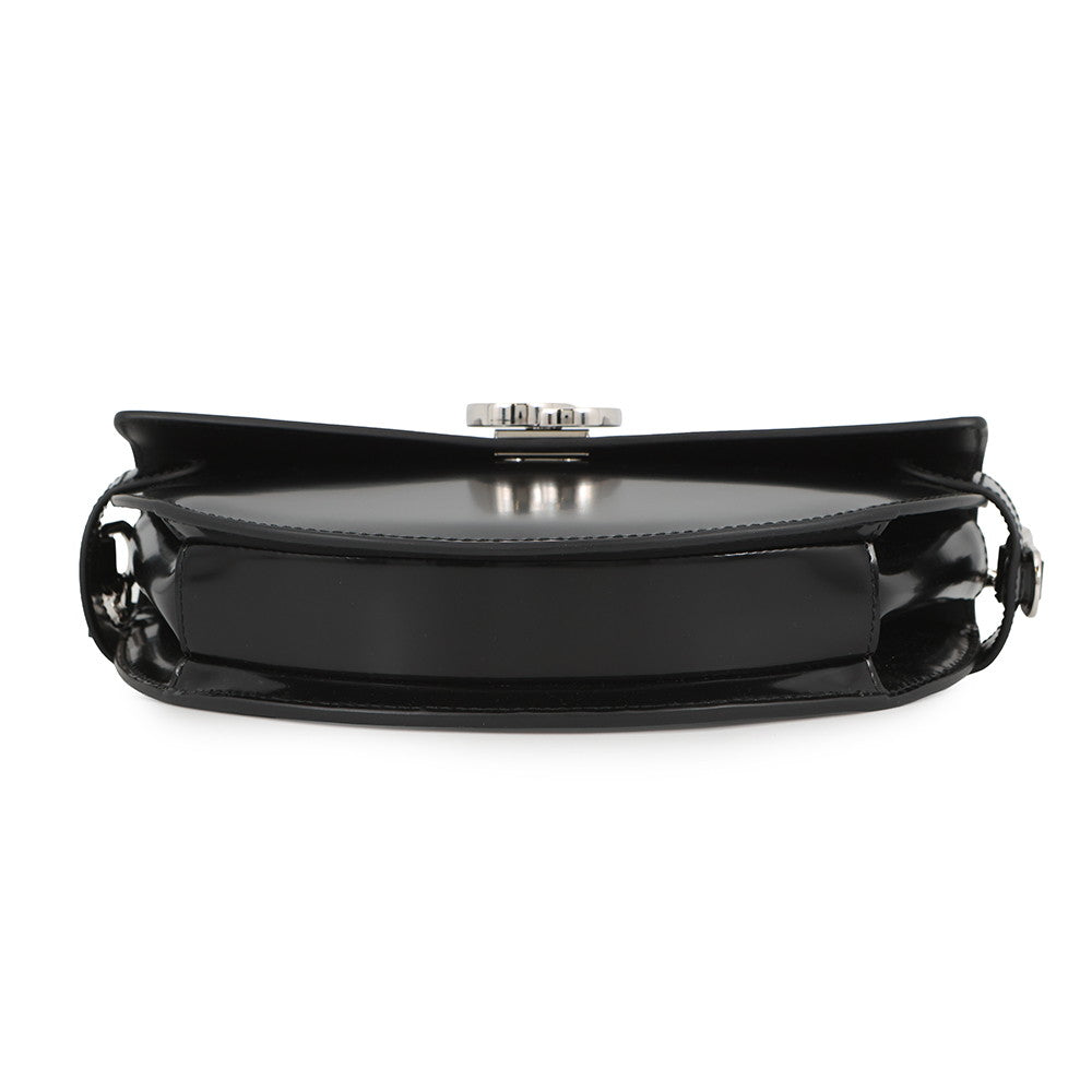 GUCCI Half Moon 2WAY Bag Black805815 Leather