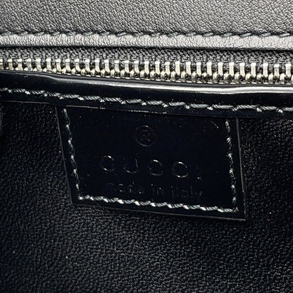 GUCCI Half Moon 2WAY Bag Black805815 Leather