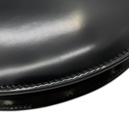 GUCCI Half Moon 2WAY Bag Black805815 Leather