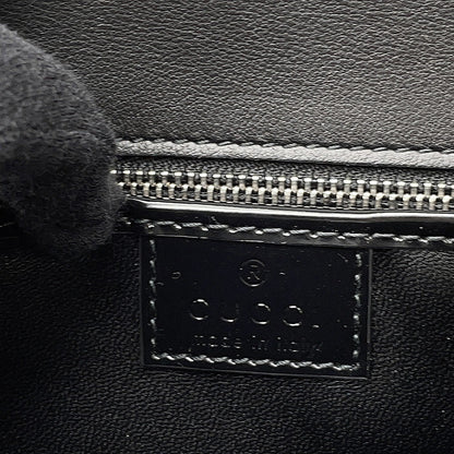 GUCCI Half Moon 2WAY Bag Black805815 Leather
