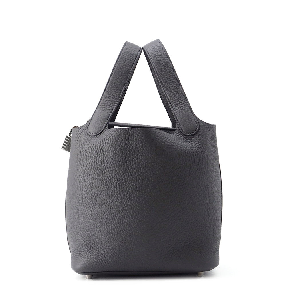 HERMES Picotin Lock Ardoise Taurillon Clemence Size PM