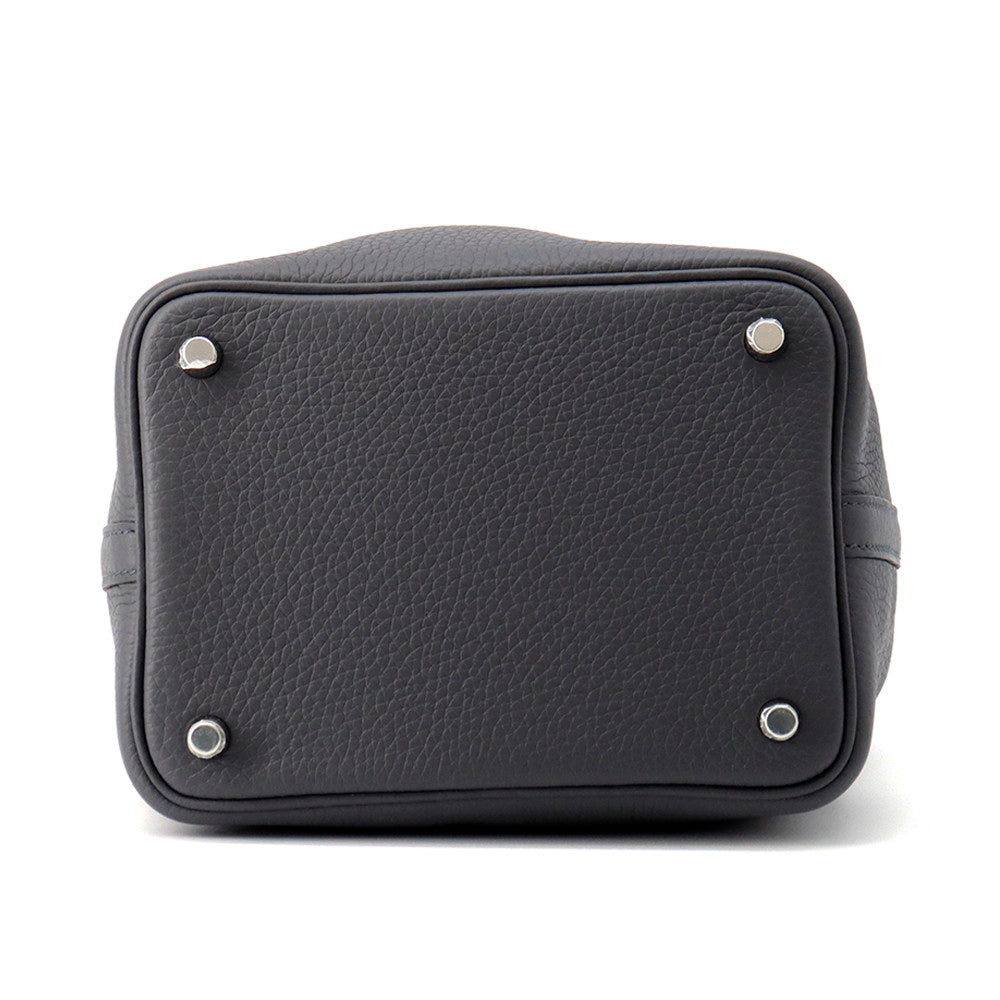 HERMES Picotin Lock Ardoise Taurillon Clemence Size PM