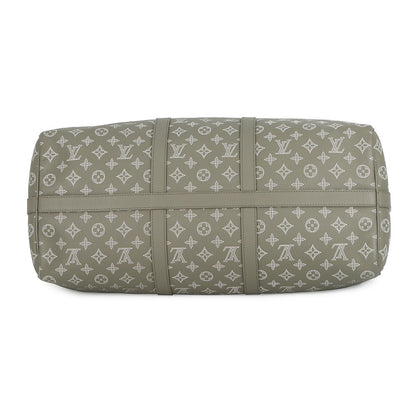 LOUIS VUITTON Keepall Bandouliere Olive Green M12504 Monogram Shadow Size 50
