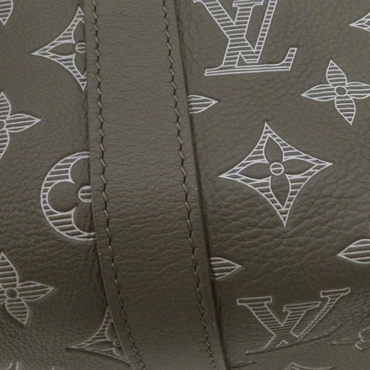 LOUIS VUITTON Keepall Bandouliere Olive Green M12504 Monogram Shadow Size 50