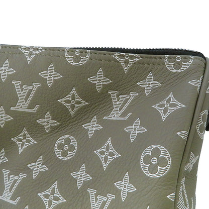 LOUIS VUITTON Keepall Bandouliere Olive Green M12504 Monogram Shadow Size 50