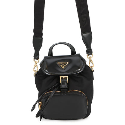 PRADA Re-Nylon 2way Backpack Black1BZ075 Nylon Leather