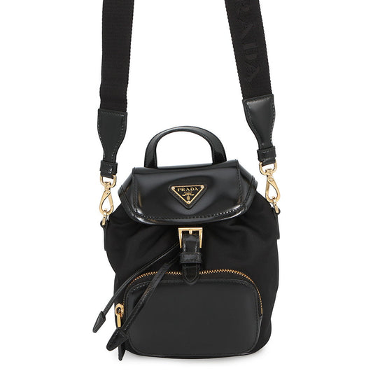 PRADA Re-Nylon 2way Backpack Black1BZ075 Nylon Leather
