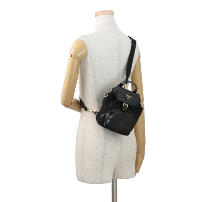 PRADA Re-Nylon 2way Backpack Black1BZ075 Nylon Leather