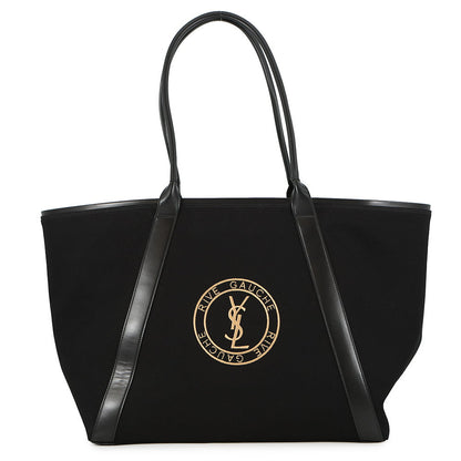 SAINT LAURENT PARIS Rive Gauche Tote Bag Black780096 Leather Canvas