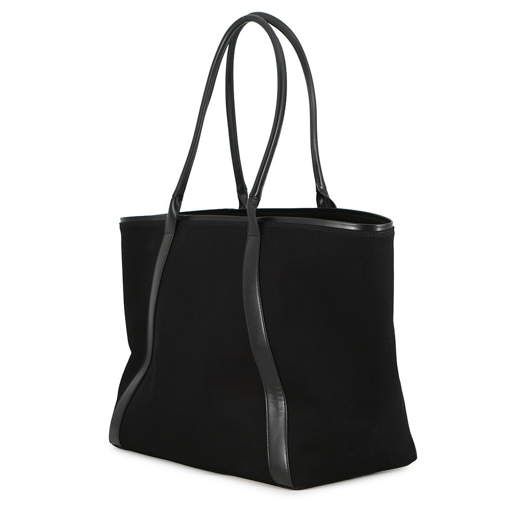 SAINT LAURENT PARIS Rive Gauche Tote Bag Black780096 Leather Canvas