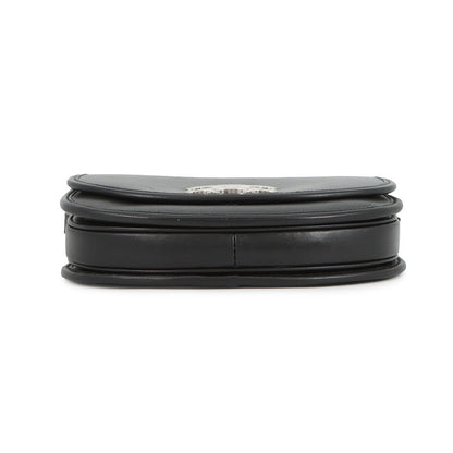CELINE Triomphe Busas Shoulder Bag Black114453 Leather Size Medium