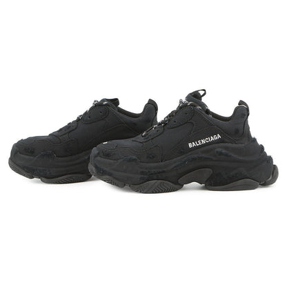 BALENCIAGA Triple S Sneakers Black524039 Canvas Size 37