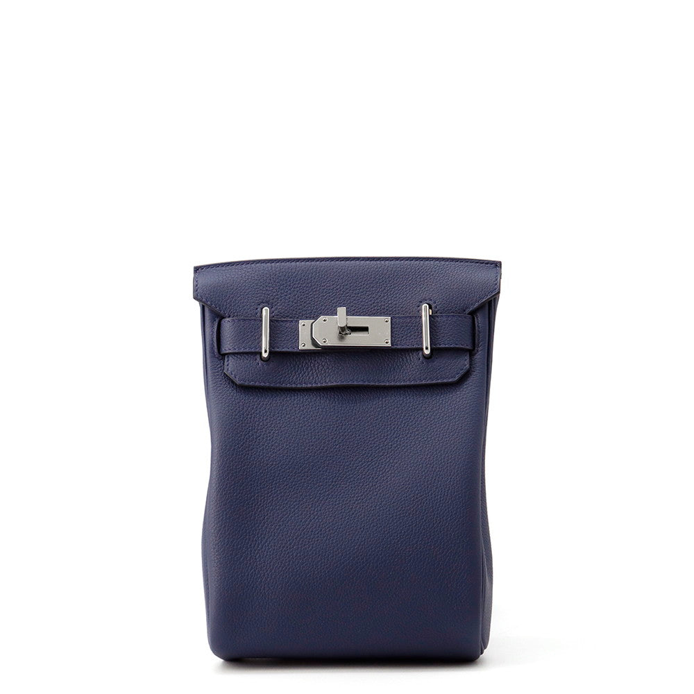 HERMES Kelly Akkad blue navy Togo Leather Size PM