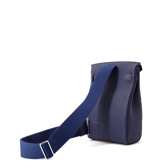 HERMES Kelly Akkad blue navy Togo Leather Size PM