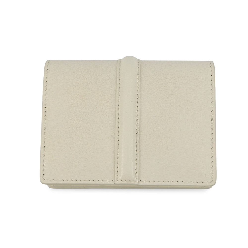 CELINE Card holder with flap, 16 sachets WhiteCotton10M473GCG.00WC Calf Leather