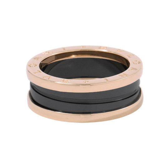 BVLGARI B.Zero1 2-band Ring Size 57/#17347037 K18PG Ceramic