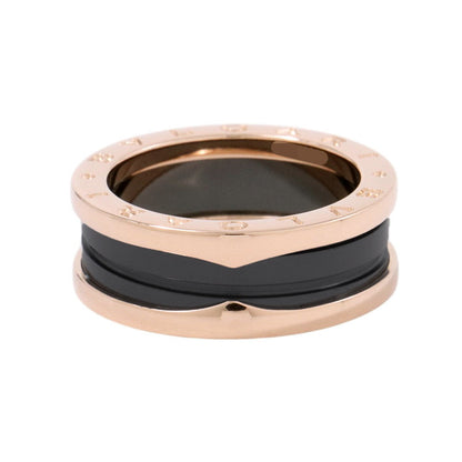 BVLGARI B.Zero1 2-band Ring Size 57/#17347037 K18PG Ceramic