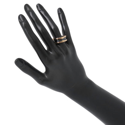 BVLGARI B.Zero1 2-band Ring Size 57/#17347037 K18PG Ceramic