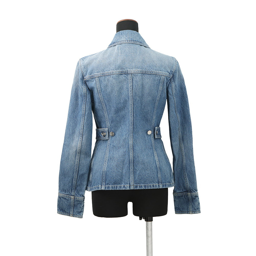 Ferragamo Denim Jacket Size 38 Blue13C546 763555 Cotton100%